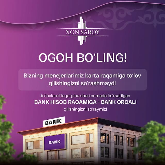 Xon Saroy - Diqqat , Ogoh bo‘ling